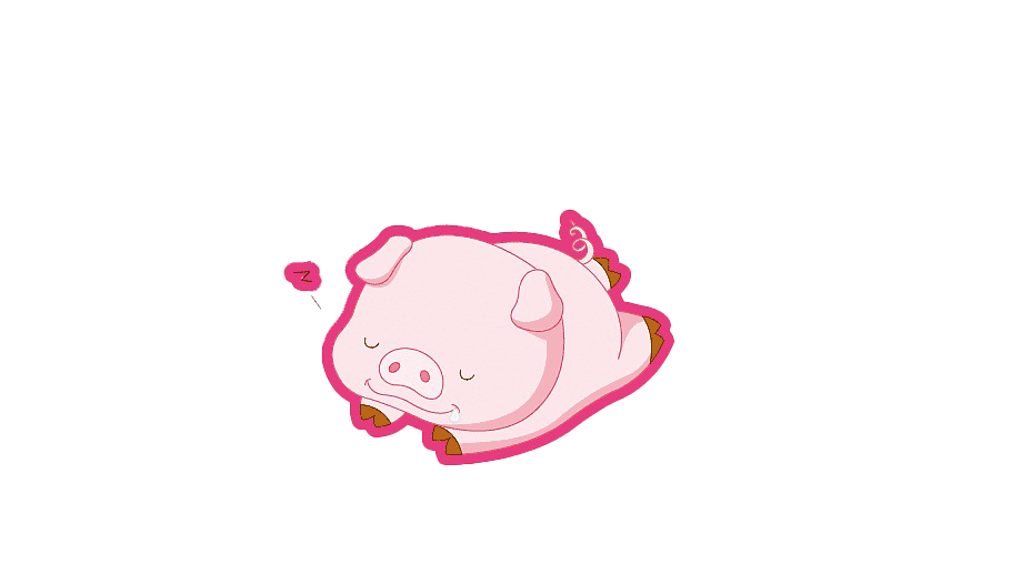 귀여운 핑크 돼지 PNG 이미지 배경입니다