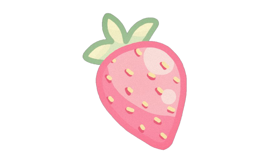Cute Strawberry Free PNG Image