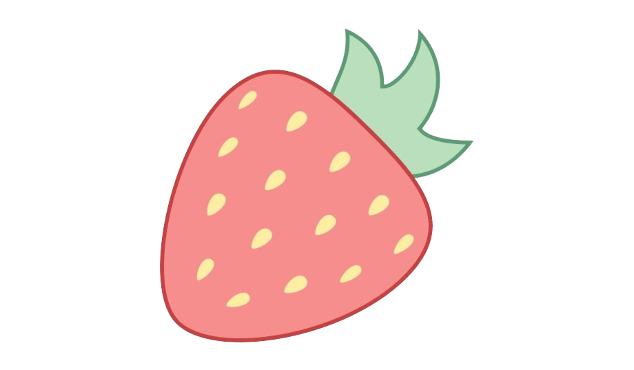 Cute Strawberry PNG Background Image