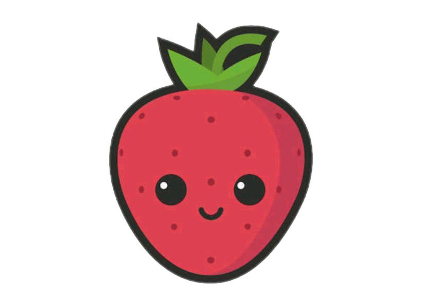 Cute Strawberry PNG Image