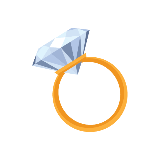 Diamond Ring Gratis PNG-Afbeelding