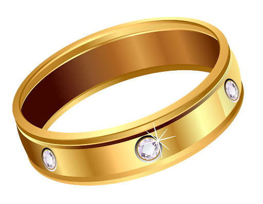 Engagement Gold Ring PNG Free Download