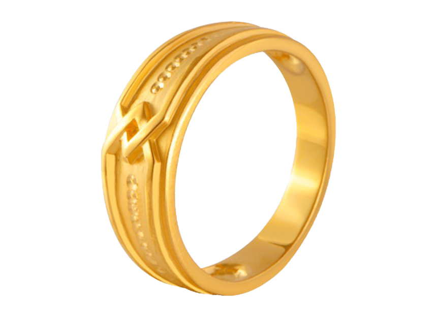 Fondo de imagen PNG de anillo de oro de compromiso