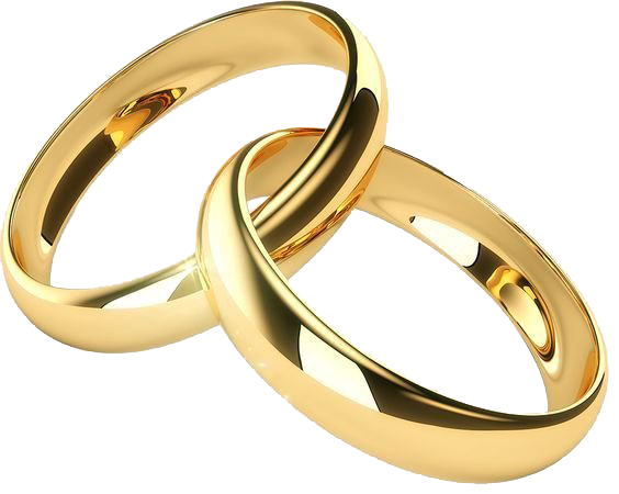 Engagement Gold Ring PNG Image