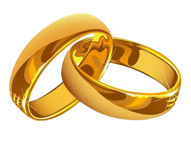 Обручальное золотое кольцо PNG фото