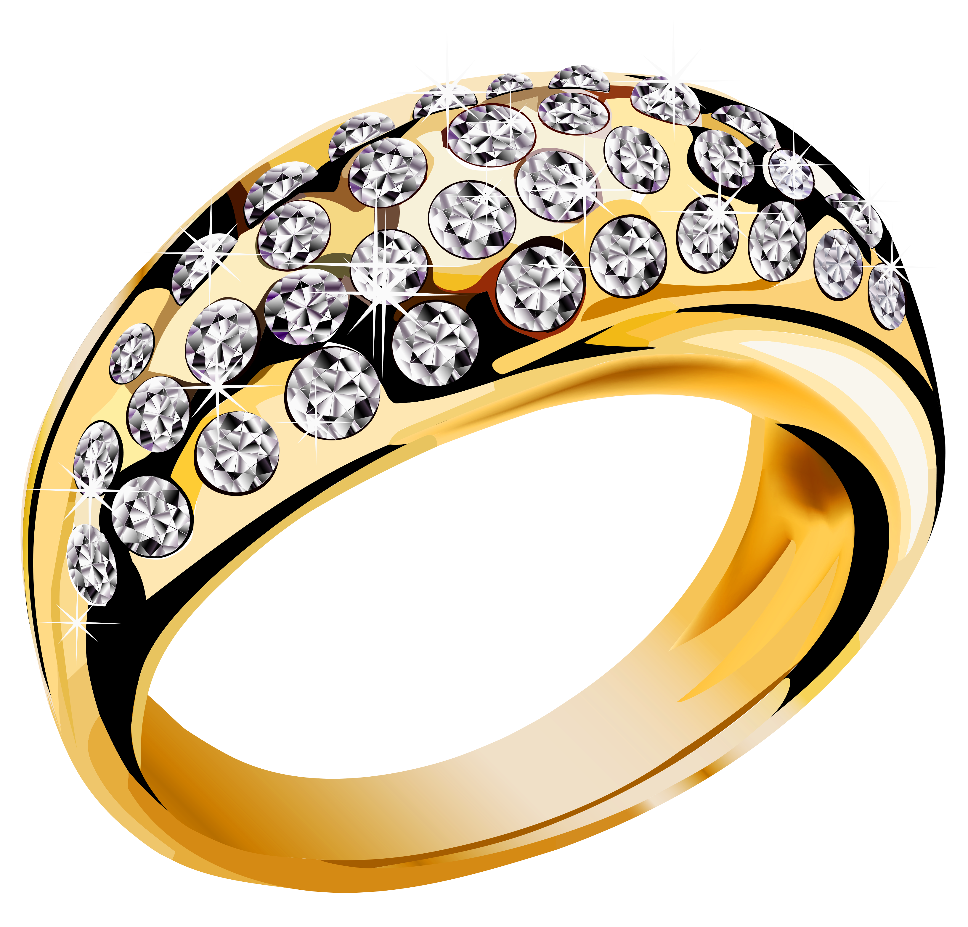 Обручальное золотое кольцо PNG картина