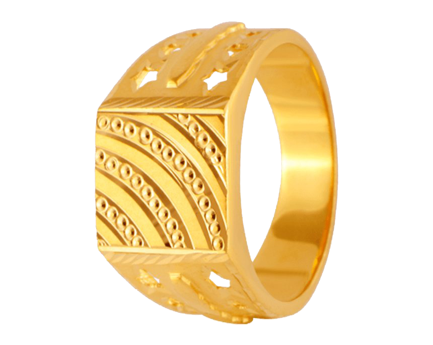 Engagement Gold Ring PNG Transparent Image