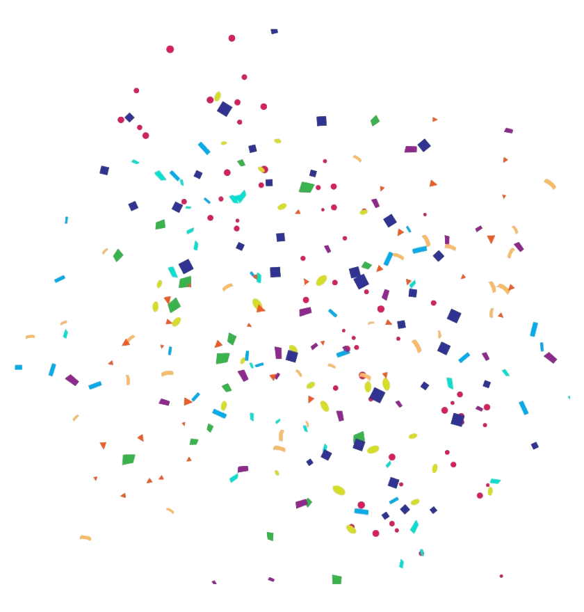 Falling Confetti PNG Image Background