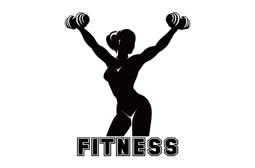 Fitness silhouet PNG Afbeelding achtergrond