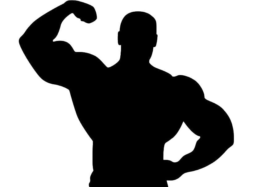 Fitness silhouet PNG Beeld