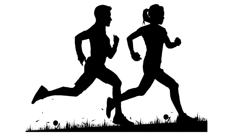 Fitness silhouet Transparante achtergrond PNG