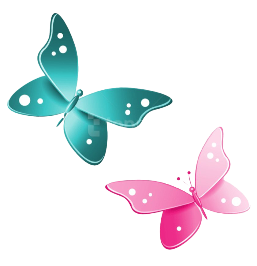 Летающая розовая бабочка PNG Скачать изображение