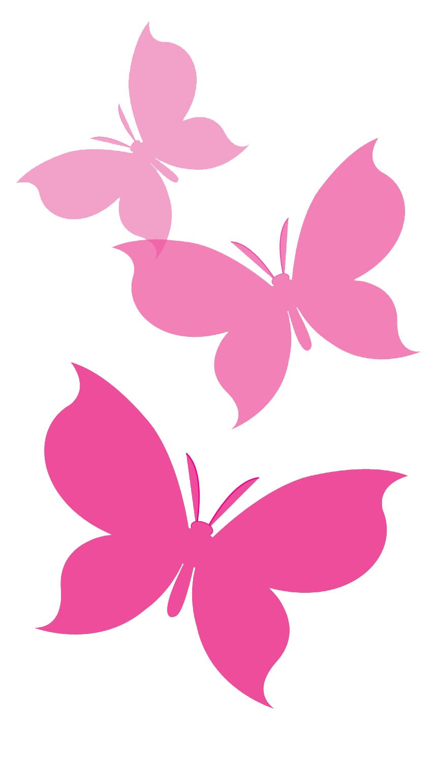 Flying Pink Butterfly PNG Gambar berkualitas tinggi