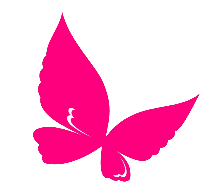 Летающая розовая бабочка PNG фото