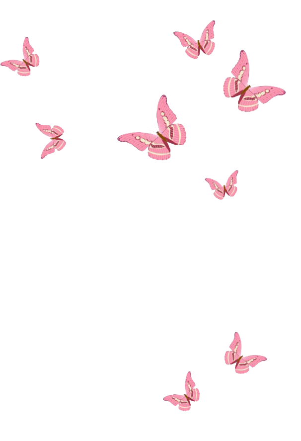 Flying Pink Butterfly PNG-Afbeelding