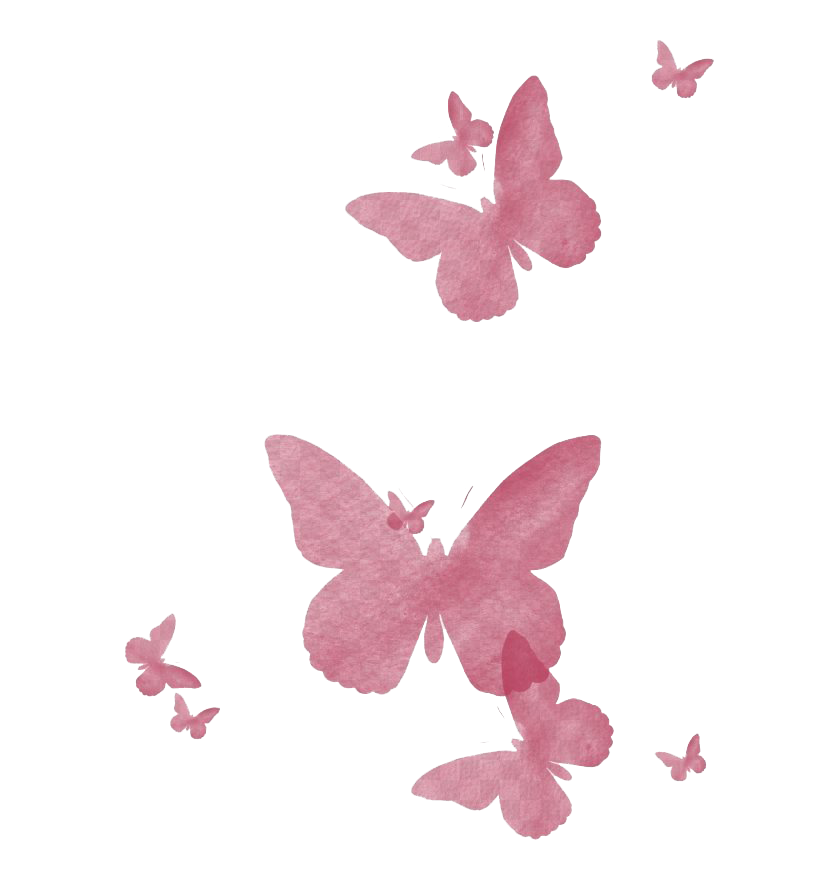 Flying Pink Butterfly PNG Transparent Image