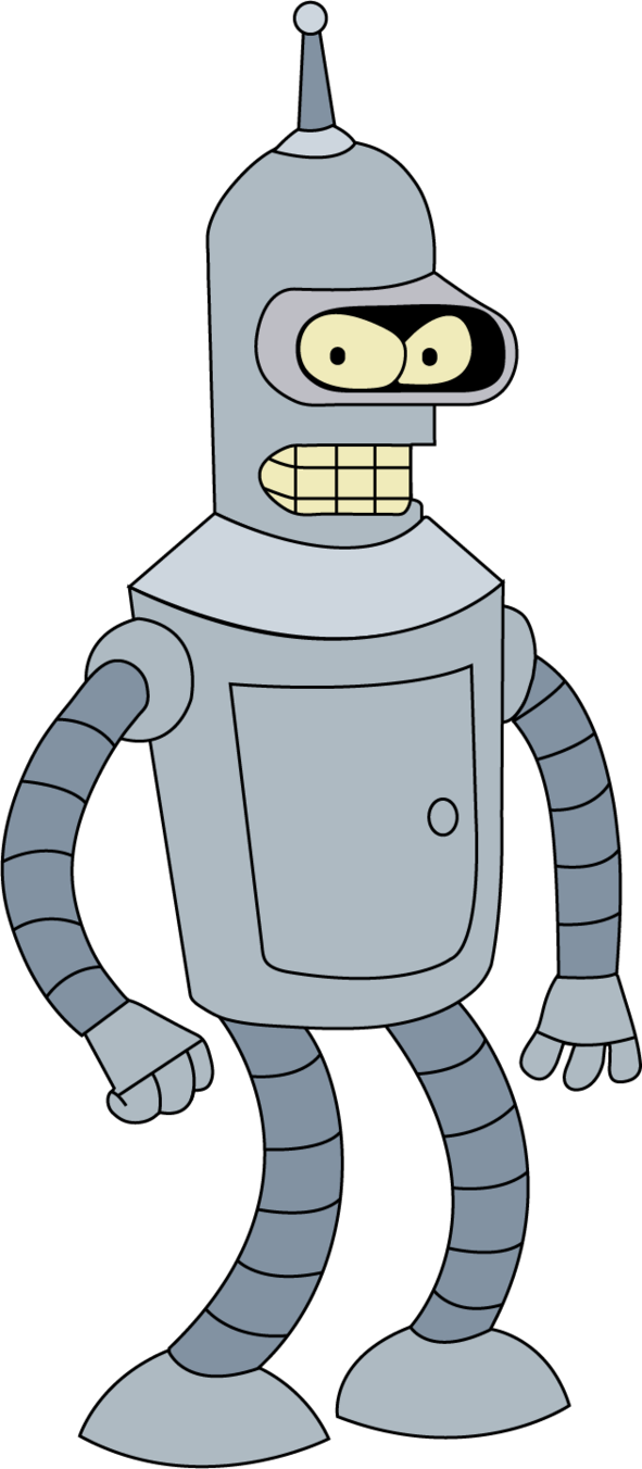 Futurama Roboter Bender PNG Hintergrund Bild