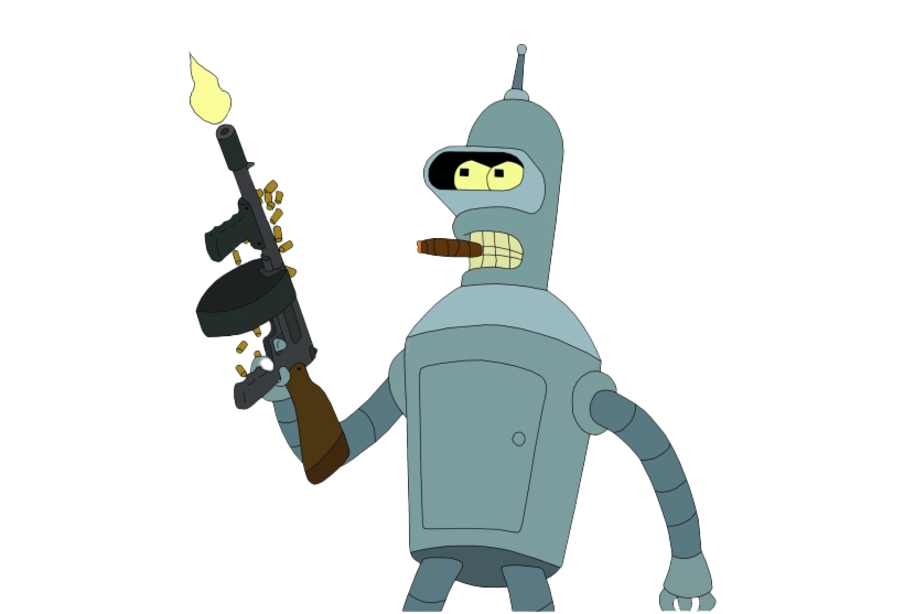 Futurama Roboter Bender PNG Hochwertiges Bild
