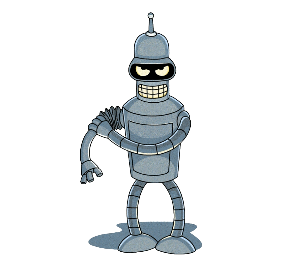 Futurama Robot Bender PNG Photo