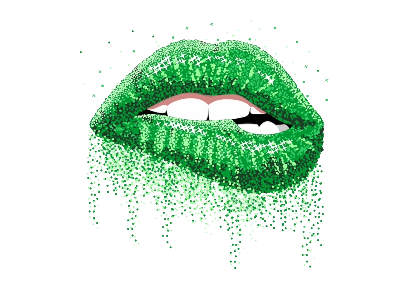 Glitter Lips PNG High-Quality Image