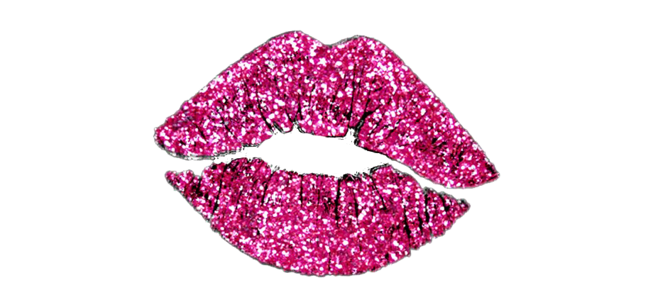 Glitter bibir PNG Gambar latar belakang Transparan