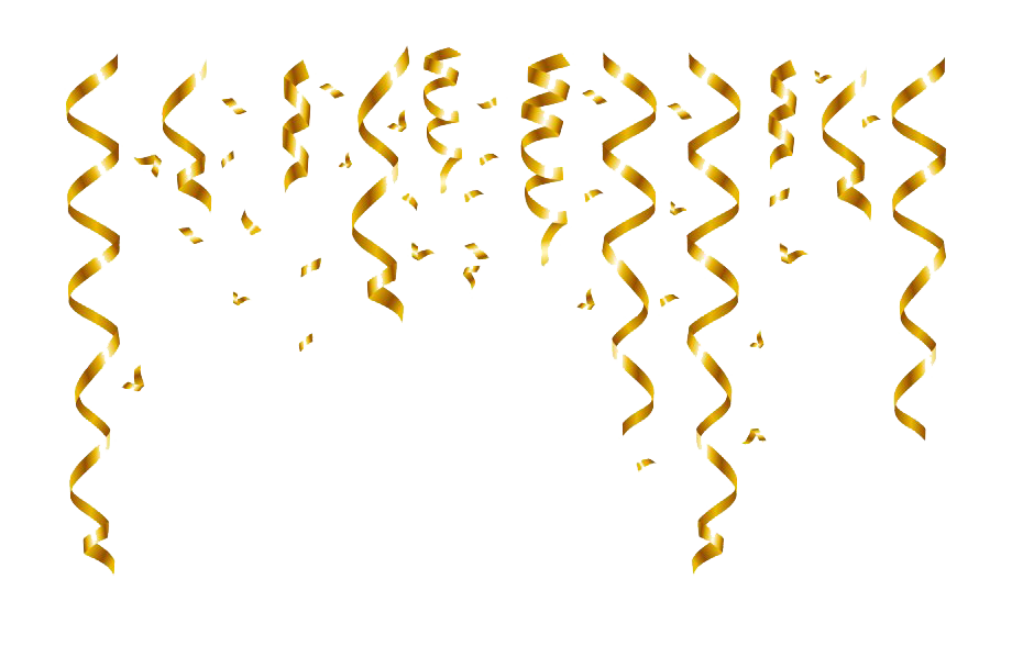 Gold Confetti Transparent Image