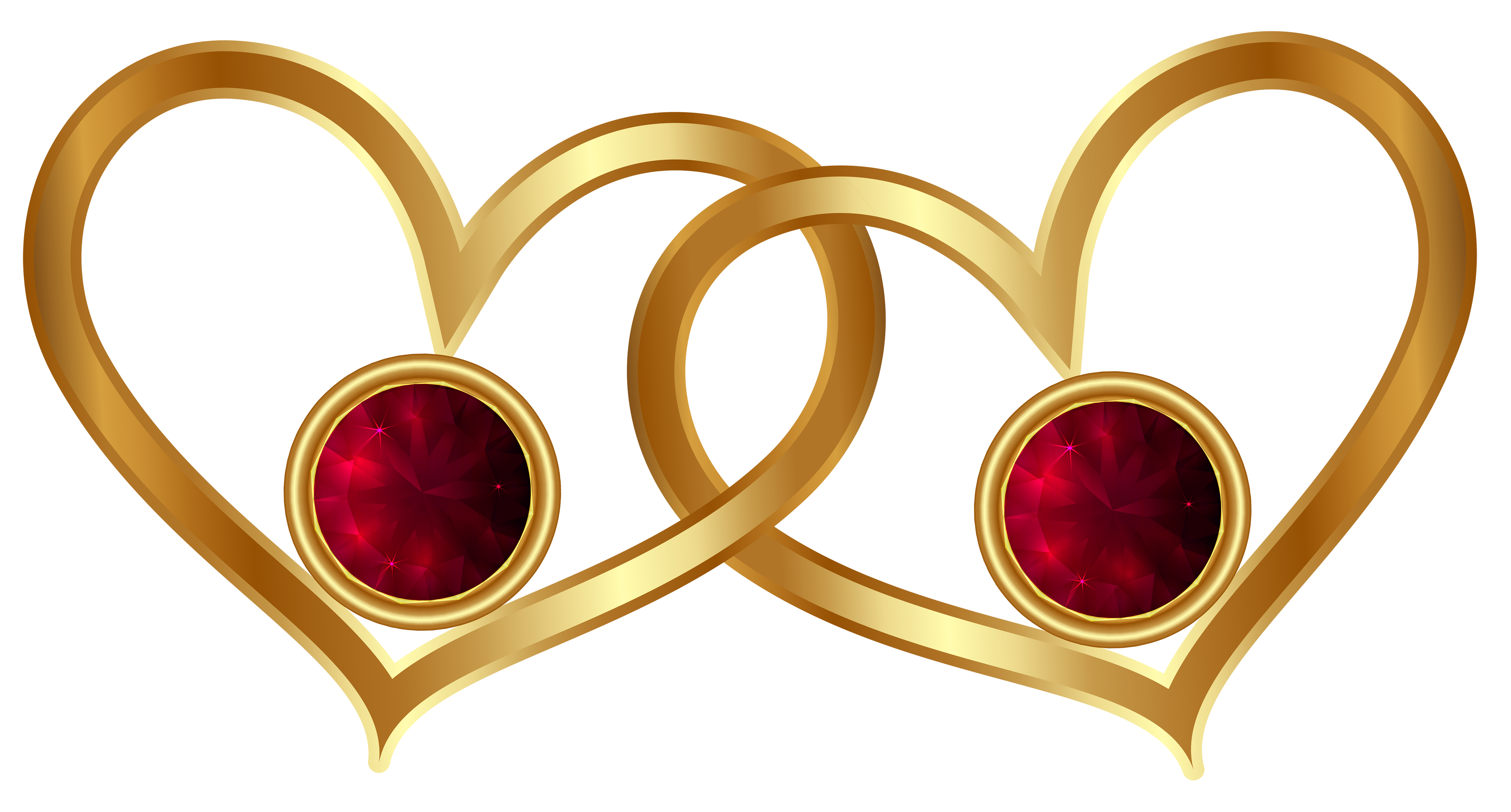 Gold Heart Ring PNG Download Image