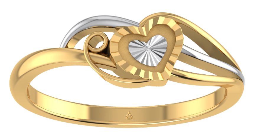 Gold Heart Ring PNG High-Quality Image