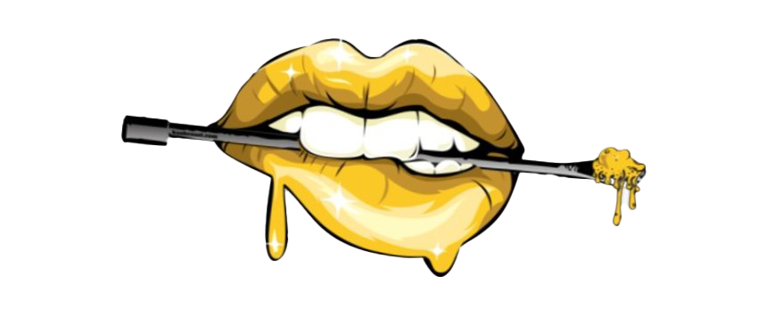 Gold Lips PNG Free Download