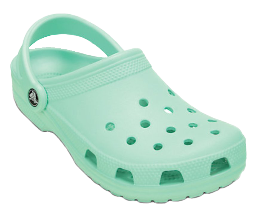 Green Crocs PNG Transparent Image