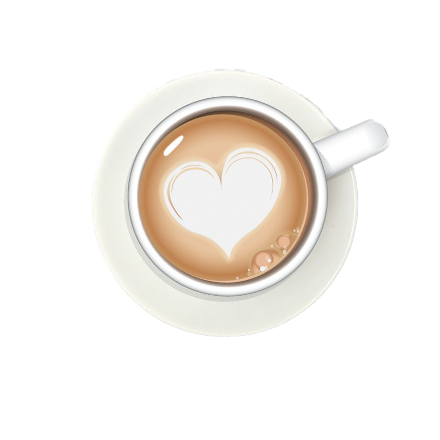 Coeur cappuccino PNG image image