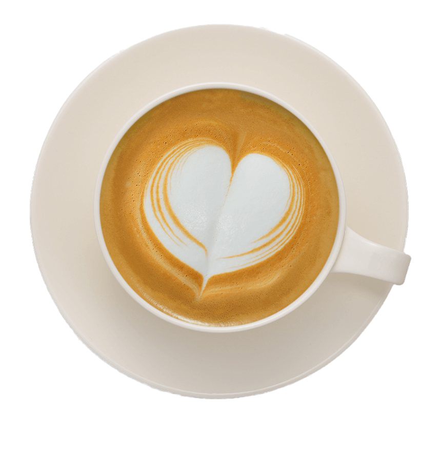 Heart Cappuccino PNG Image Background