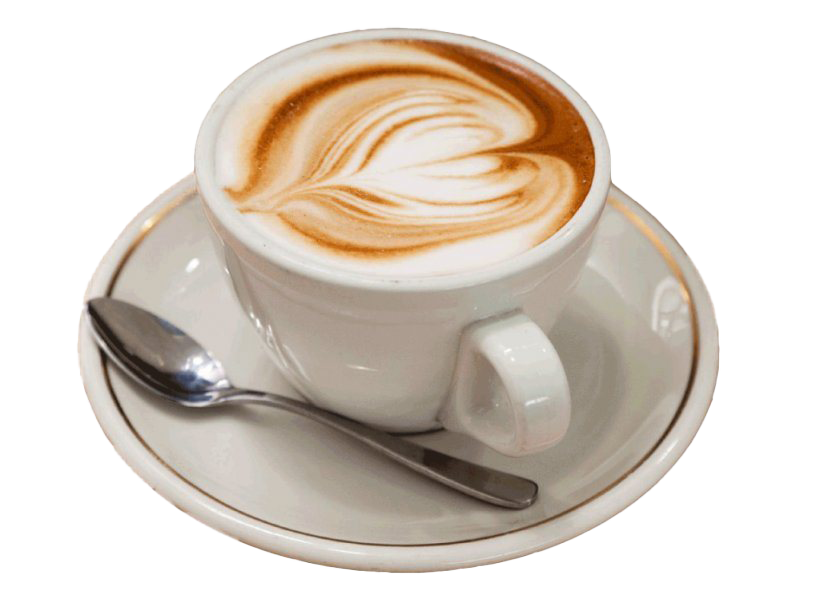 Fundo de imagem de latte de cappuccino italiano PNG
