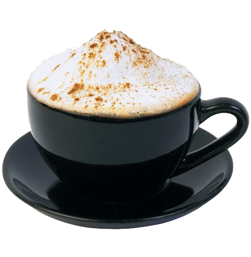 Imagem transparente de latte de cappuccino italiano
