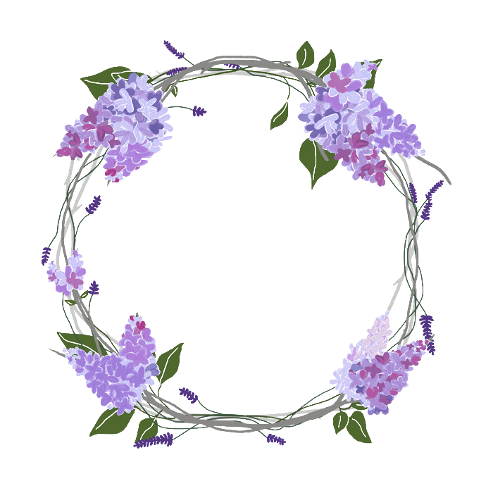 Lilac Wreath PNG Download Image