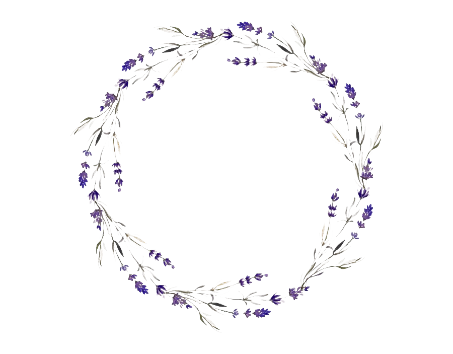 Imagem de alta qualidade de grinalda lilás PNG