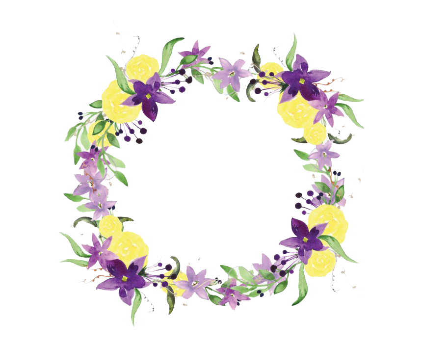 Lilac Wreath PNG Image Background