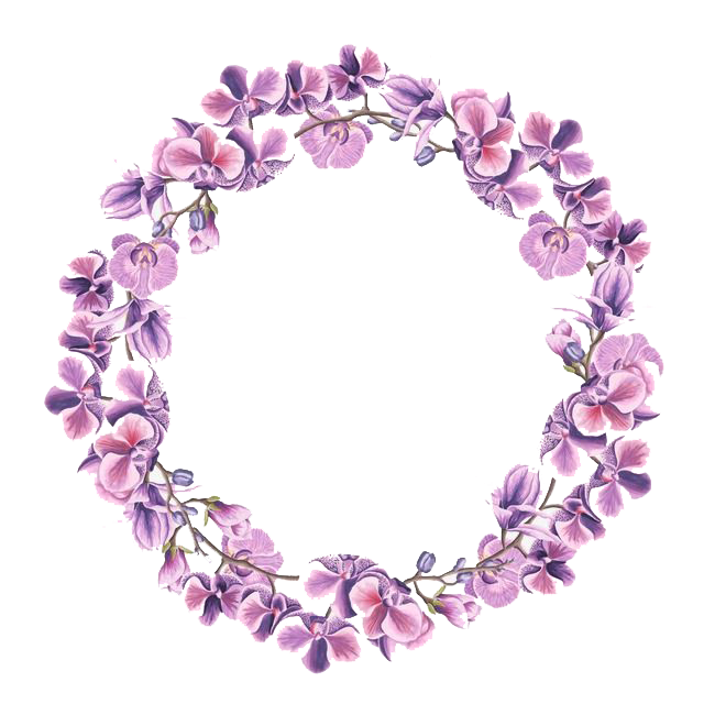 Lilac Wreath PNG Picture