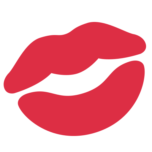 Lips Emoji PNG Image Transparent Background