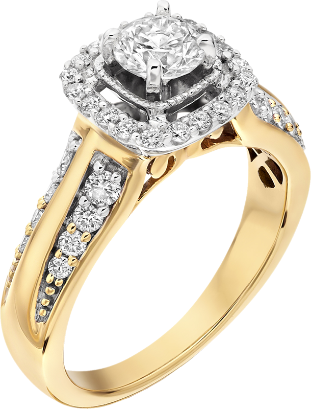 Love Diamond Ring PNG Download Image