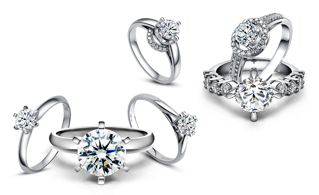 Love Diamond Ring PNG Hoogwaardige Afbeelding