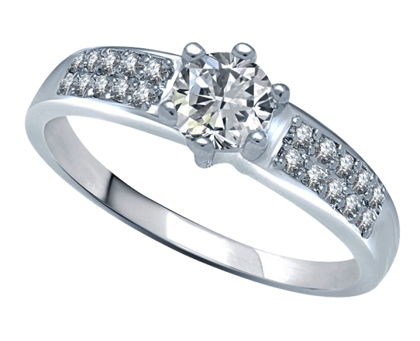 Love Diamond Ring PNG-Afbeelding
