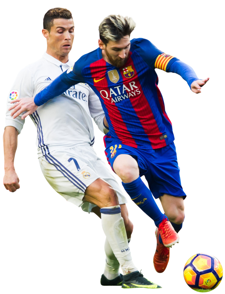 Messi vs Ronaldo PNG