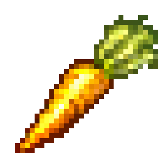 Minecraft Carrot PNG Transparent Image