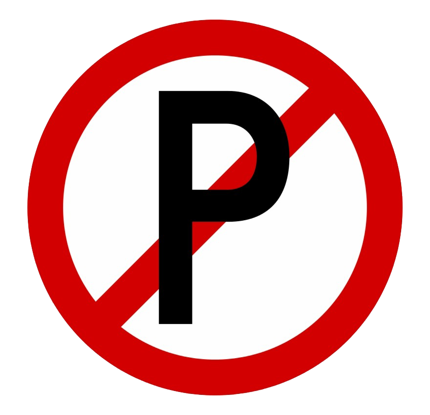 لا وقوف السيارات شعار PNG الصورة