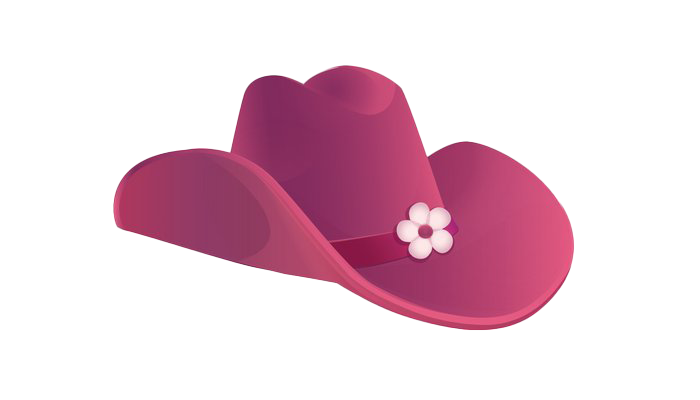 Pink Cowboy Hat PNG Image Transparent Background