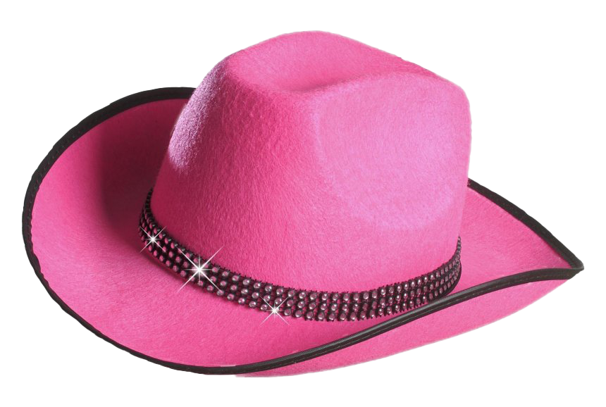 Immagine Trasparente del cappello da cowboy rosa