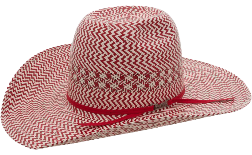 قبعة رعاة البقر الوردي شفافة