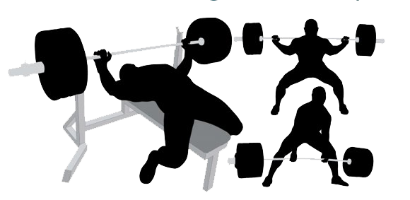 Powerlifting Silhouette Free PNG Image
