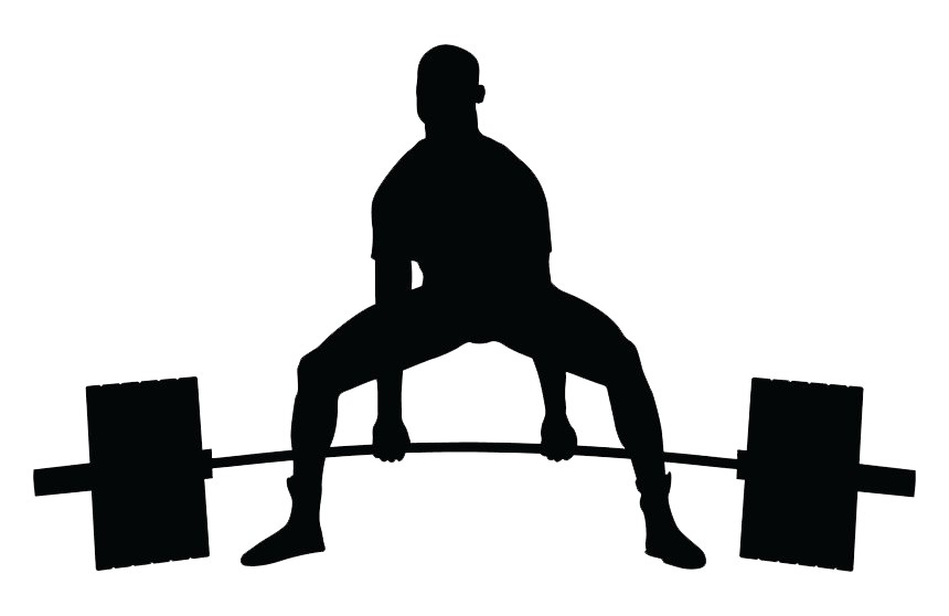 Powerlifting Silhouette PNG Image Background